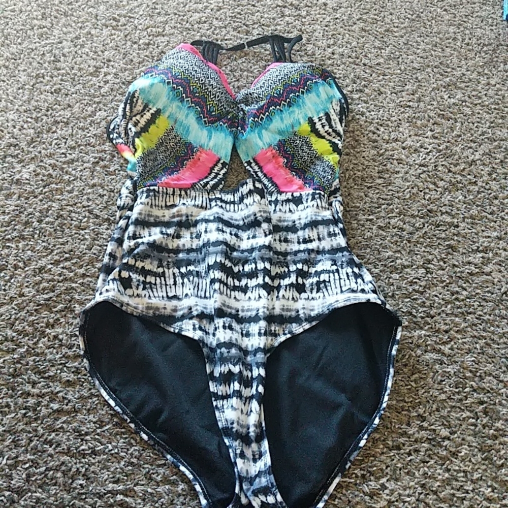 No Boundaries Multicolor One-Piece Swimsuit
